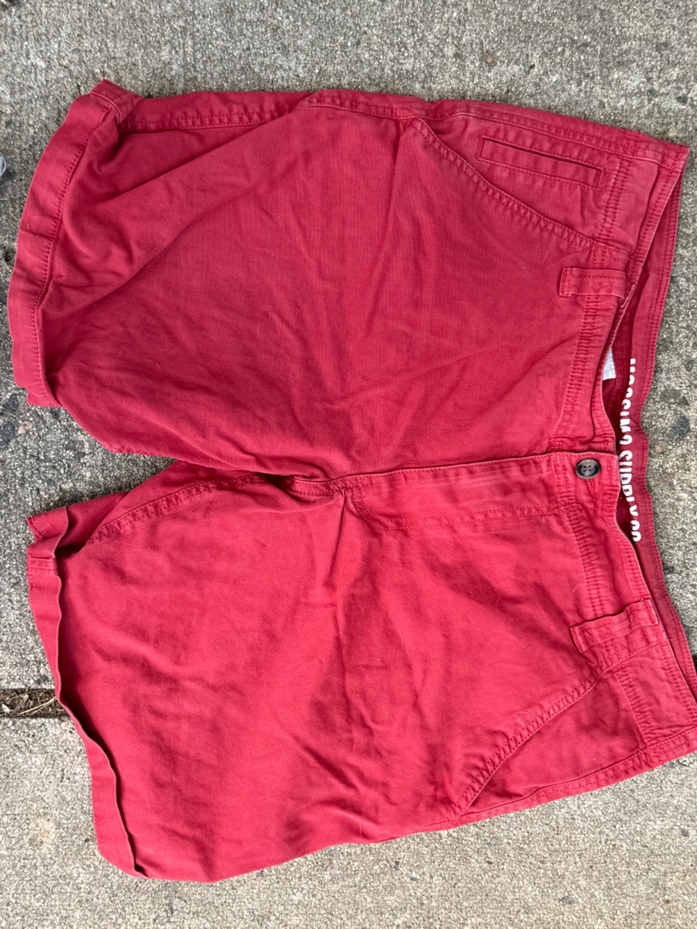 Mossimo Supply Co. Men's Red Flat Front Shorts